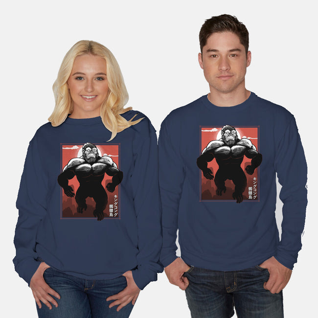 Mighty Kong-Unisex-Crew Neck-Sweatshirt-Astrobot Invention