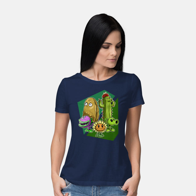 My Plant Squad-Womens-Basic-Tee-nickzzarto