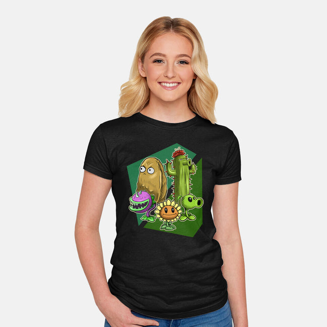 My Plant Squad-Womens-Fitted-Tee-nickzzarto