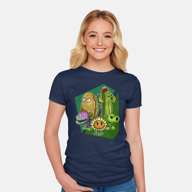 My Plant Squad-Womens-Fitted-Tee-nickzzarto