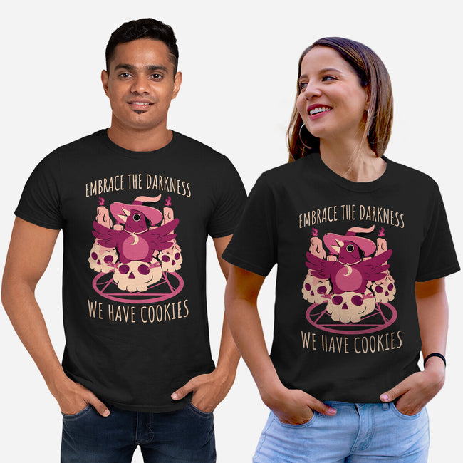 Embrace The Darkness-Unisex-Basic-Tee-FunkVampire