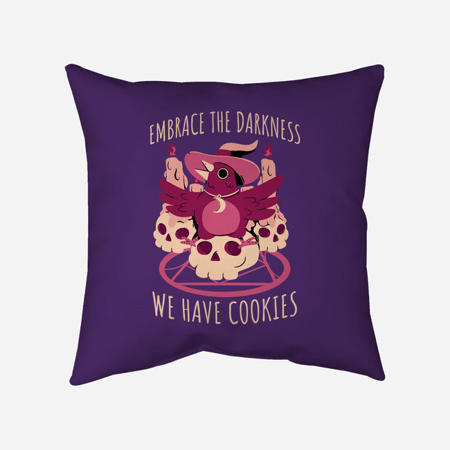 Embrace The Darkness-None-Non-Removable Cover w Insert-Throw Pillow-FunkVampire