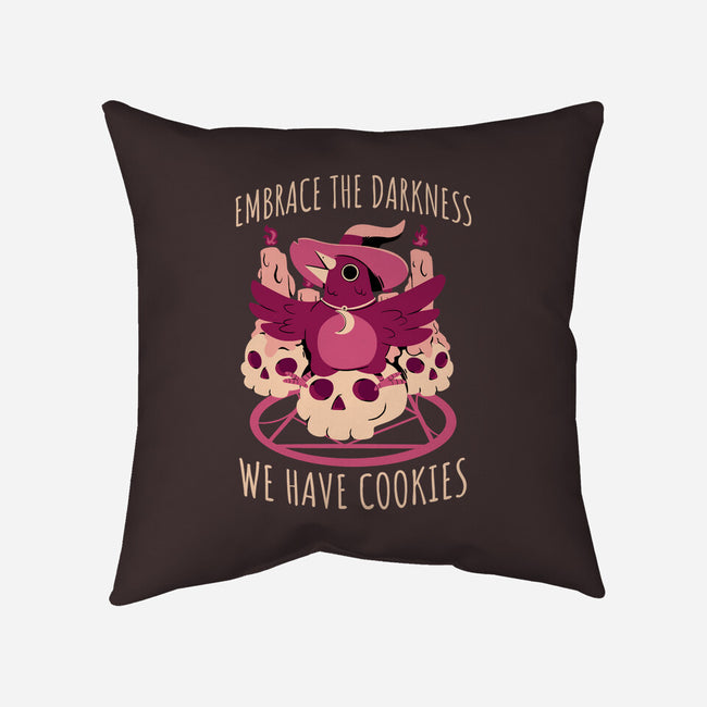 Embrace The Darkness-None-Removable Cover-Throw Pillow-FunkVampire