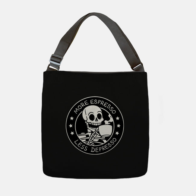 More Espresso Less Depresso-None-Adjustable Tote-Bag-tobefonseca