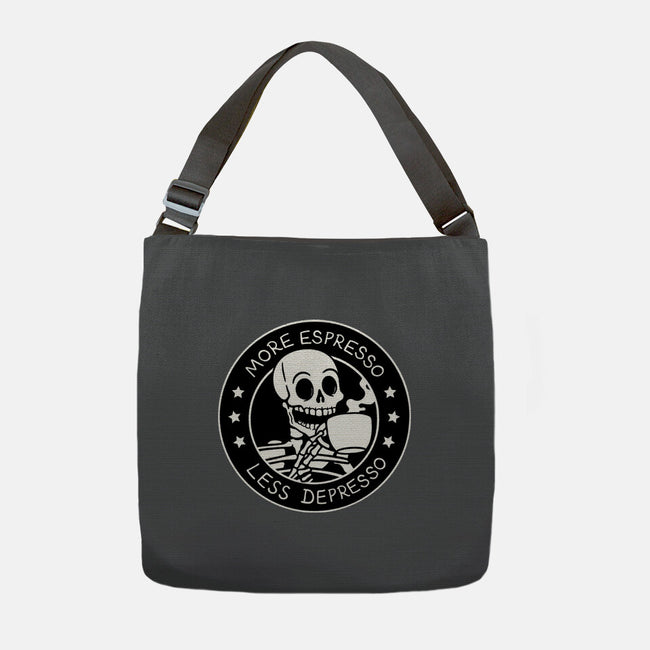 More Espresso Less Depresso-None-Adjustable Tote-Bag-tobefonseca