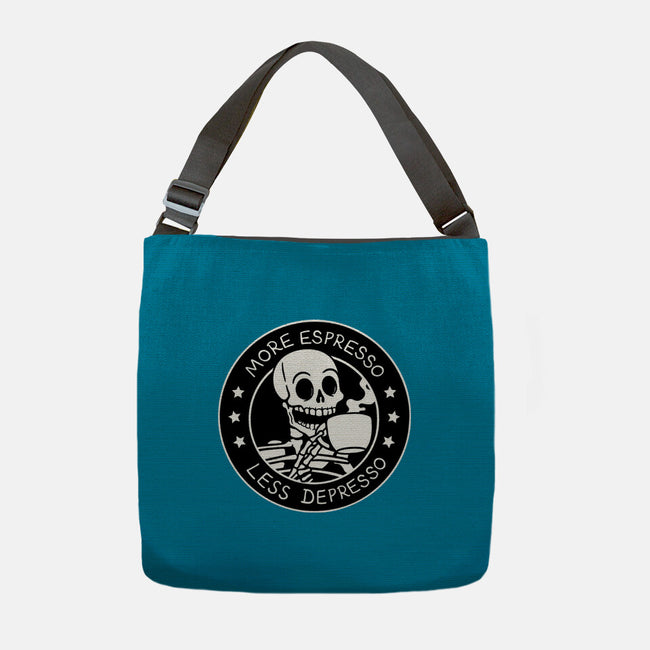 More Espresso Less Depresso-None-Adjustable Tote-Bag-tobefonseca