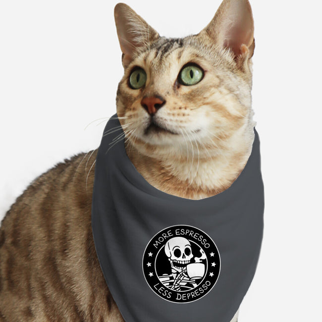 More Espresso Less Depresso-Cat-Bandana-Pet Collar-tobefonseca