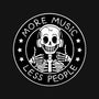 More Music Less People-Baby-Basic-Onesie-tobefonseca