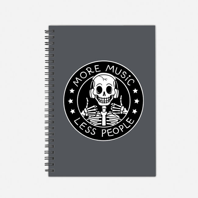 More Music Less People-None-Dot Grid-Notebook-tobefonseca