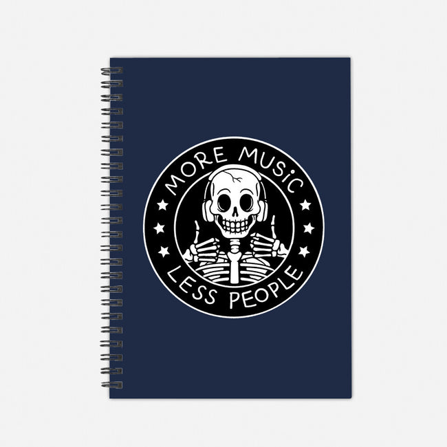 More Music Less People-None-Dot Grid-Notebook-tobefonseca