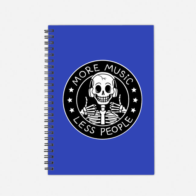 More Music Less People-None-Dot Grid-Notebook-tobefonseca