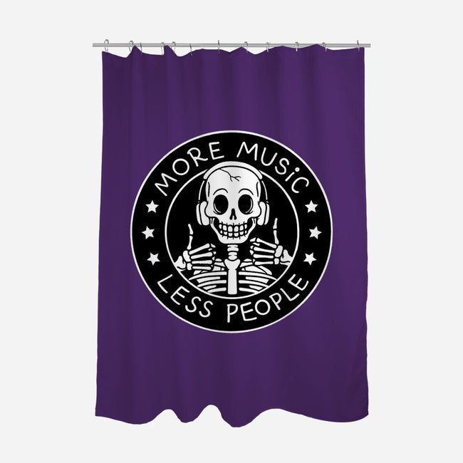 More Music Less People-None-Polyester-Shower Curtain-tobefonseca