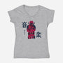 Music And Inner Peace-Womens-V-Neck-Tee-naomori