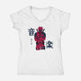 Music And Inner Peace-Womens-V-Neck-Tee-naomori