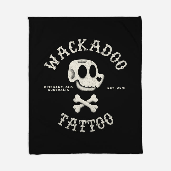 Wackadoo Tattoo-None-Fleece-Blanket-zachterrelldraws