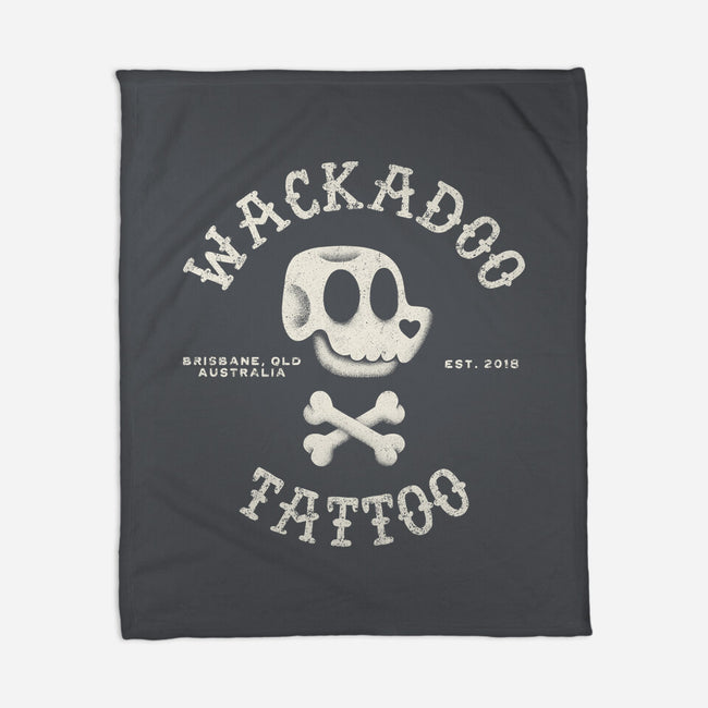 Wackadoo Tattoo-None-Fleece-Blanket-zachterrelldraws
