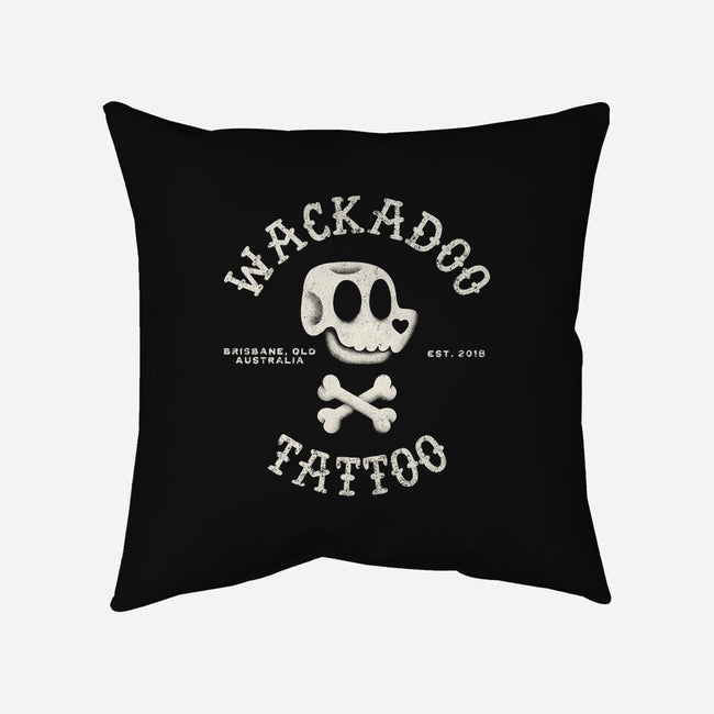 Wackadoo Tattoo-None-Non-Removable Cover w Insert-Throw Pillow-zachterrelldraws