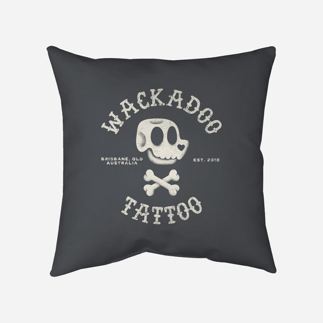 Wackadoo Tattoo-None-Non-Removable Cover w Insert-Throw Pillow-zachterrelldraws