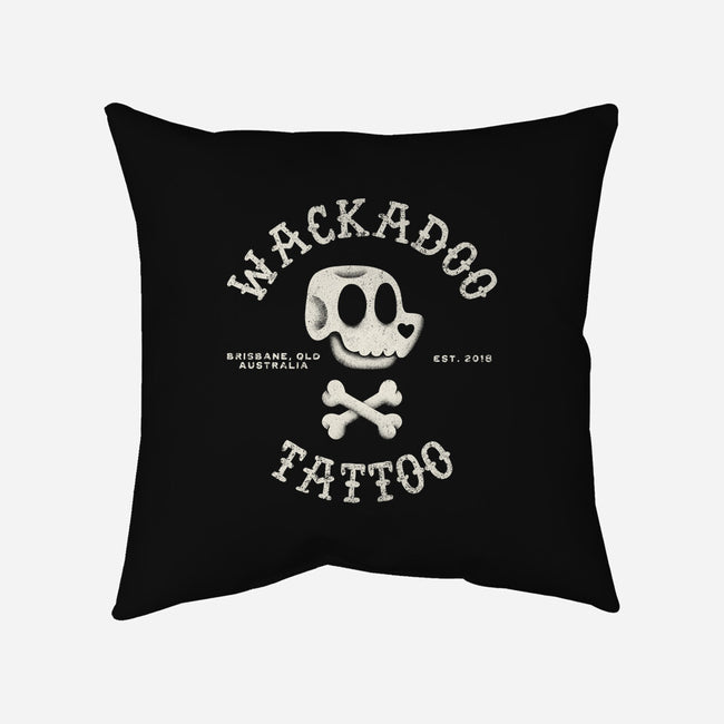 Wackadoo Tattoo-None-Removable Cover-Throw Pillow-zachterrelldraws
