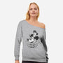 Willie Bones-Womens-Off Shoulder-Sweatshirt-kennsing