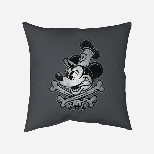 Willie Bones-None-Non-Removable Cover w Insert-Throw Pillow-kennsing