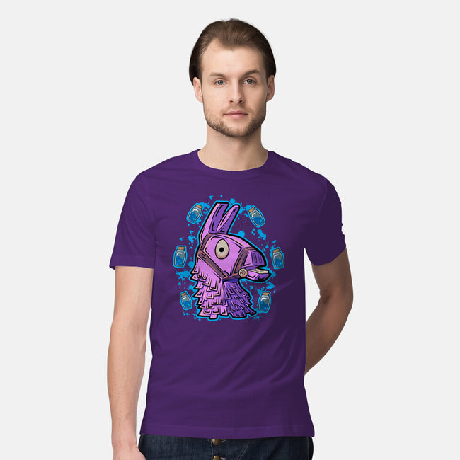 Llama Shield-Mens-Premium-Tee-nickzzarto