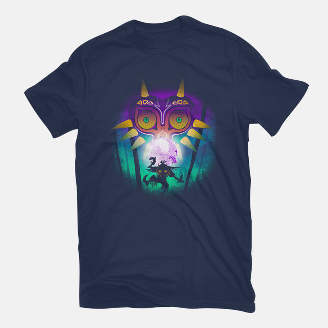 The Moon And The Mask-Womens-Basic-Tee-Donnie