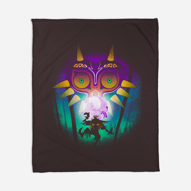 The Moon And The Mask-None-Fleece-Blanket-Donnie