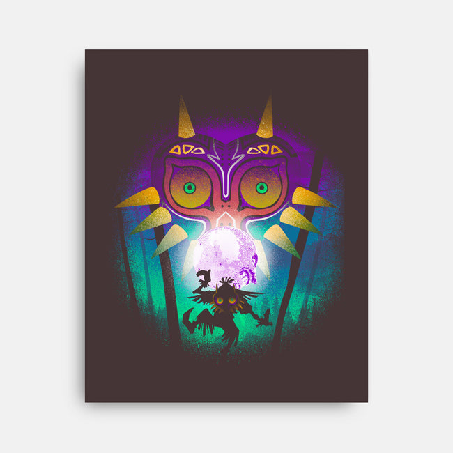 The Moon And The Mask-None-Stretched-Canvas-Donnie