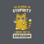 Allergic To Stupidity-None-Drawstring-Bag-kg07