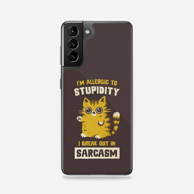 Allergic To Stupidity-Samsung-Snap-Phone Case-kg07