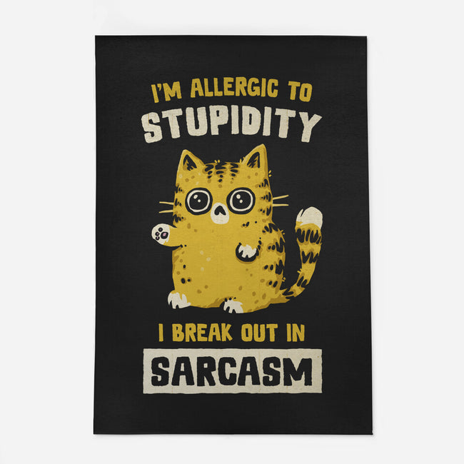 Allergic To Stupidity-None-Outdoor-Rug-kg07