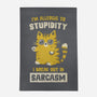 Allergic To Stupidity-None-Outdoor-Rug-kg07