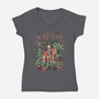 I Am One With Nature-Womens-V-Neck-Tee-tobefonseca