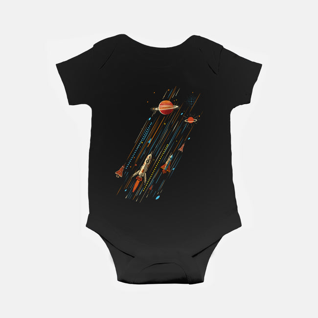 Space Travel Is Cool-Baby-Basic-Onesie-kharmazero