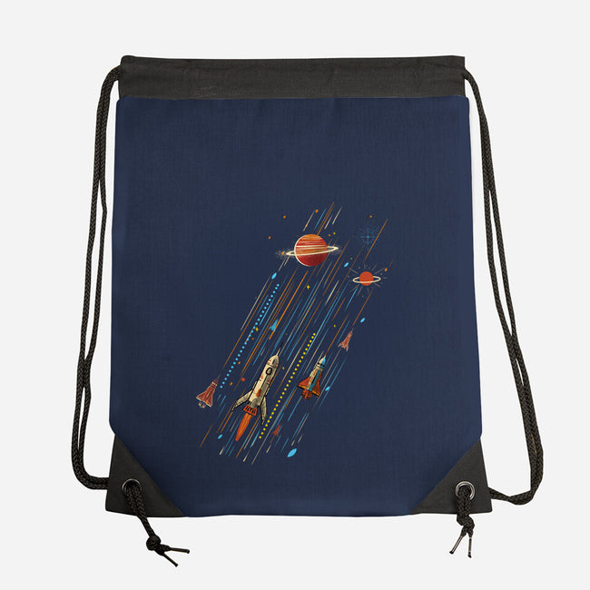 Space Travel Is Cool-None-Drawstring-Bag-kharmazero