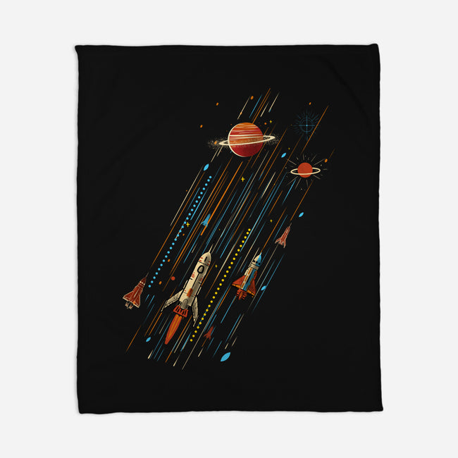 Space Travel Is Cool-None-Fleece-Blanket-kharmazero