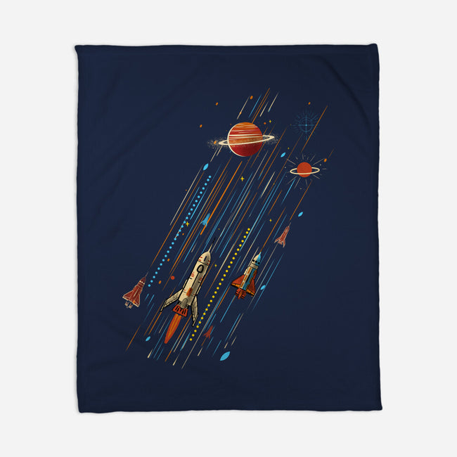 Space Travel Is Cool-None-Fleece-Blanket-kharmazero