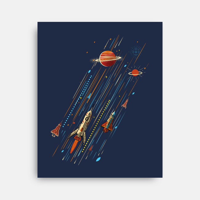 Space Travel Is Cool-None-Stretched-Canvas-kharmazero