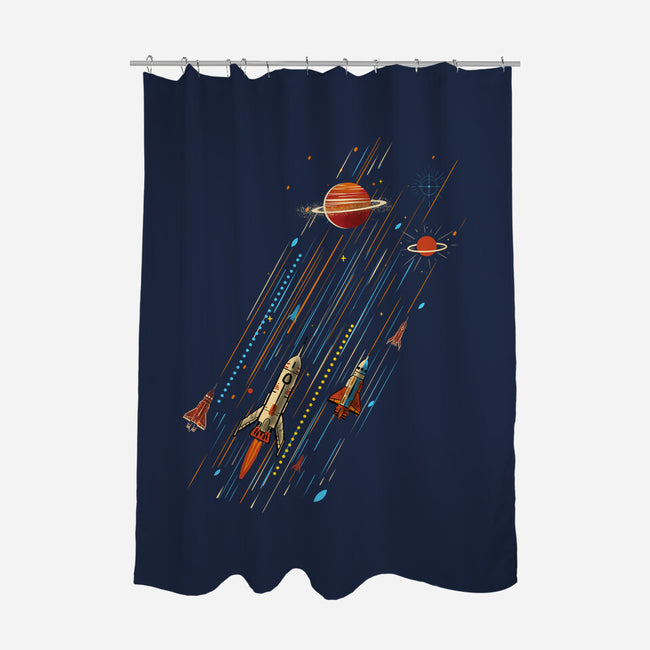 Space Travel Is Cool-None-Polyester-Shower Curtain-kharmazero