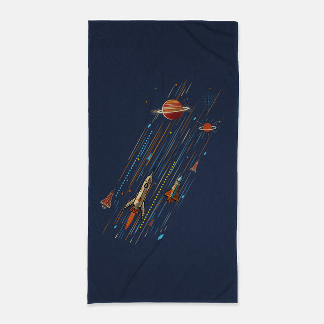 Space Travel Is Cool-None-Beach-Towel-kharmazero