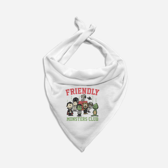 Friendly Monsters Club-Dog-Bandana-Pet Collar-momma_gorilla