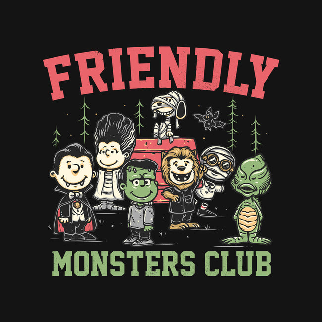 Friendly Monsters Club-None-Non-Removable Cover w Insert-Throw Pillow-momma_gorilla