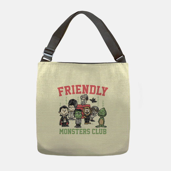 Friendly Monsters Club-None-Adjustable Tote-Bag-momma_gorilla