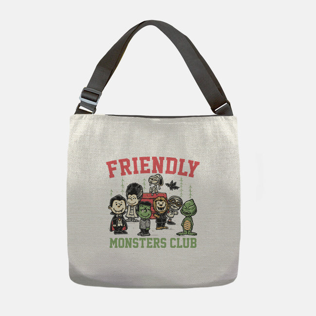 Friendly Monsters Club-None-Adjustable Tote-Bag-momma_gorilla