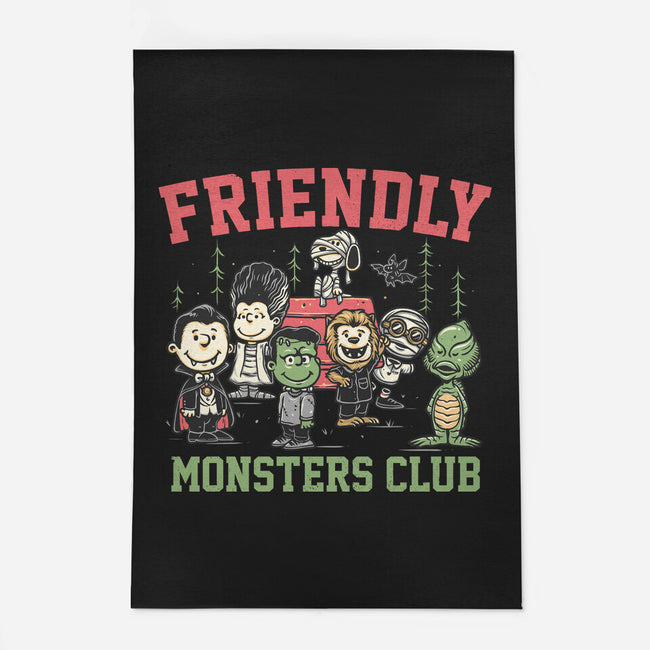 Friendly Monsters Club-None-Outdoor-Rug-momma_gorilla