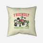 Friendly Monsters Club-None-Non-Removable Cover w Insert-Throw Pillow-momma_gorilla