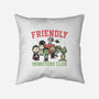 Friendly Monsters Club-None-Non-Removable Cover w Insert-Throw Pillow-momma_gorilla