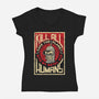 Bite My Metal-Womens-V-Neck-Tee-Xentee