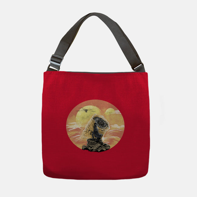 Wanderer Above The Sea Of Sand-None-Adjustable Tote-Bag-zascanauta